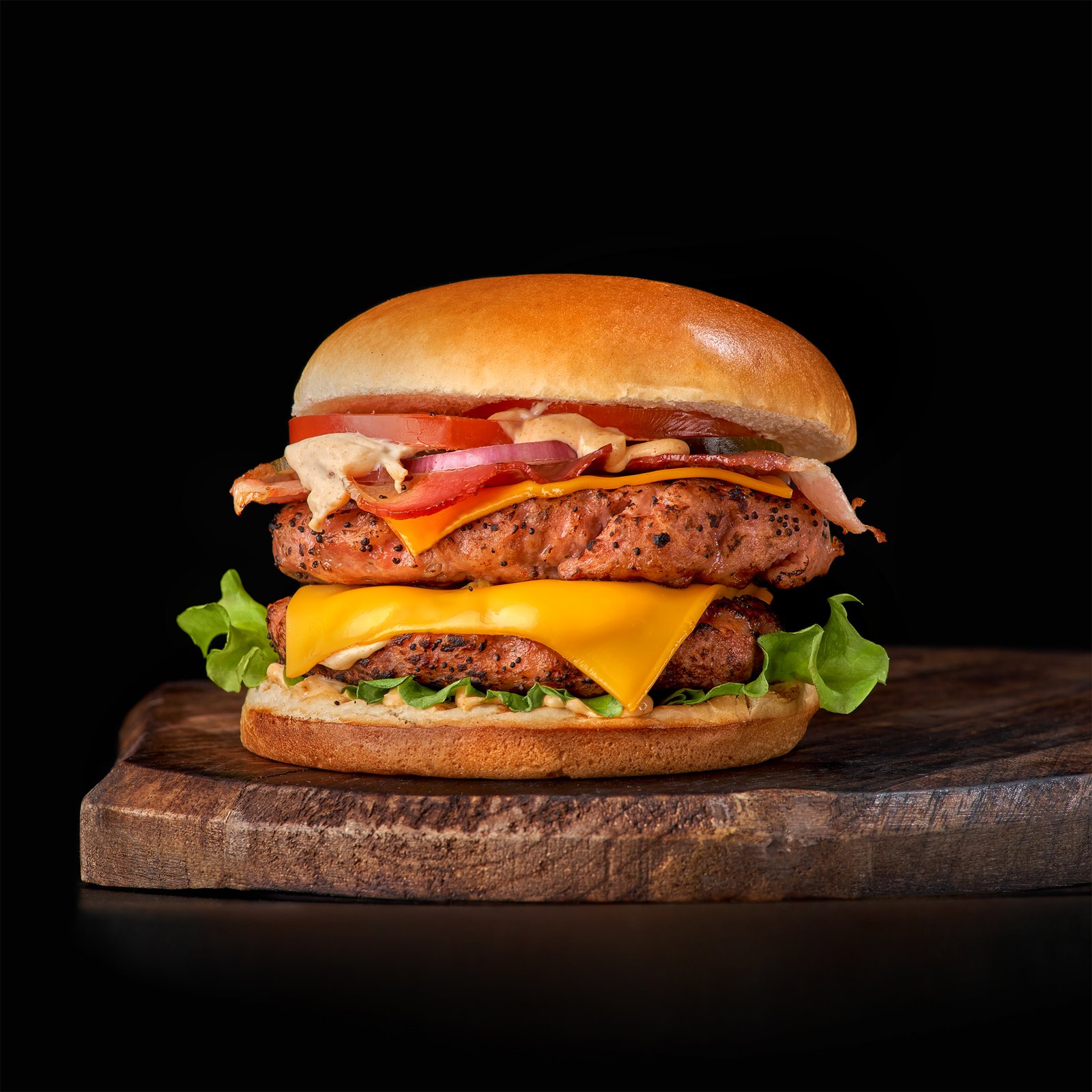 Big Pork-Beef Burger 340g — fotografie produs